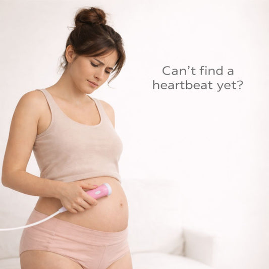 pregnant woman using fetal doppler early pregnancy can't find heartbeat