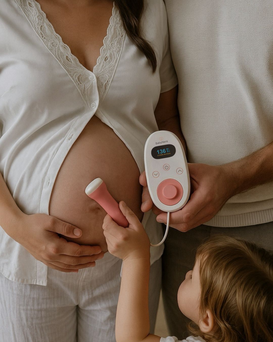 Listening to baby's heartbeat at home