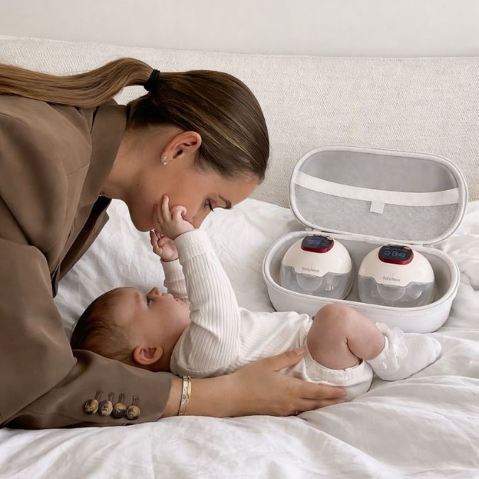 Customer using BabyNera fetal doppler