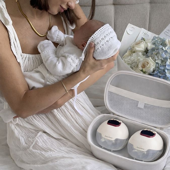 Customer using BabyNera fetal doppler