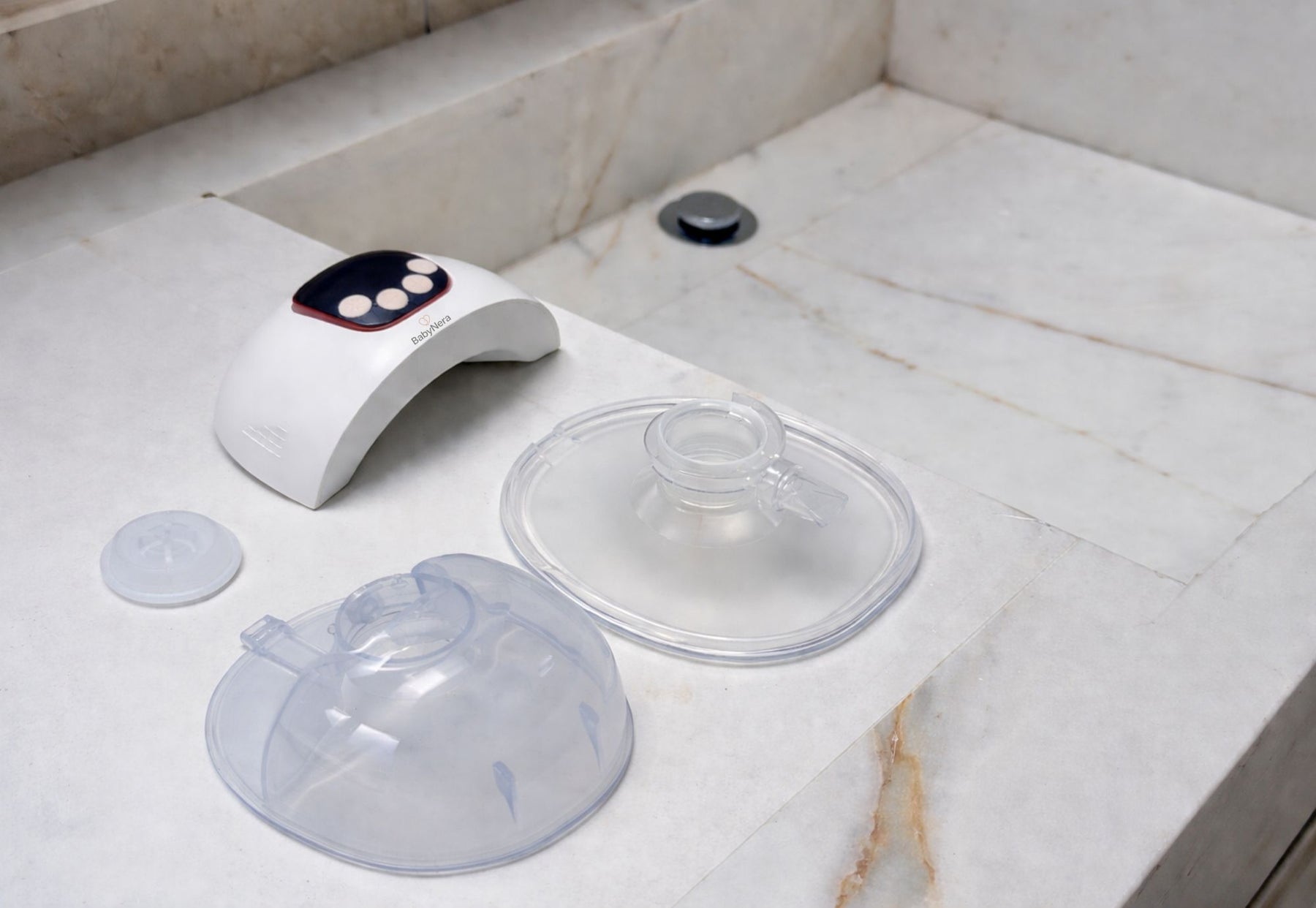 clean breast pump parts ready for safe use
