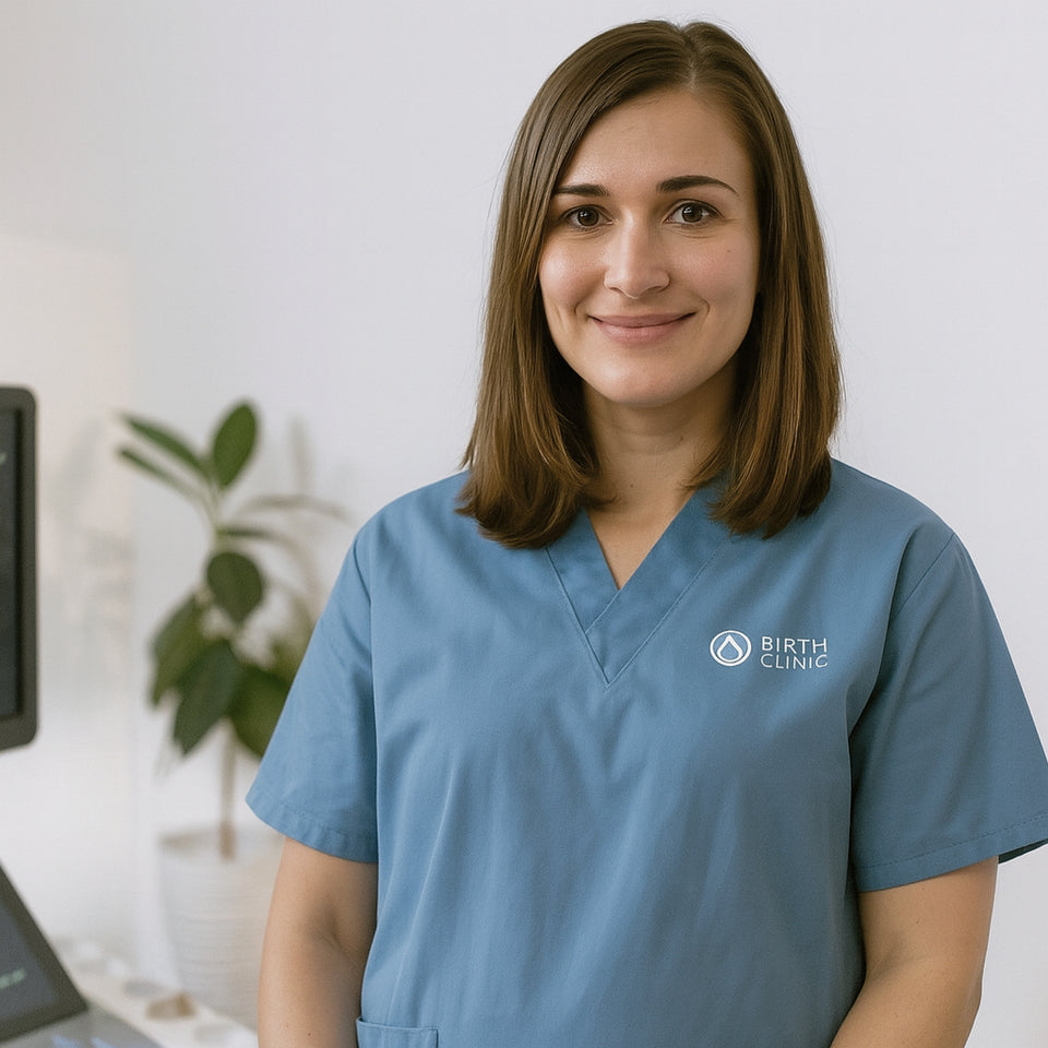 Midwife recommending BabyNera Echo fetal doppler