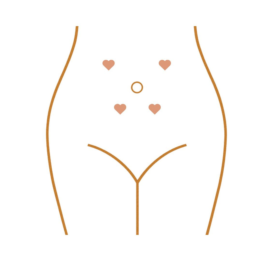 Fetal doppler placement between 32 and 40 weeks showing heartbeat location on the sides of the abdomen