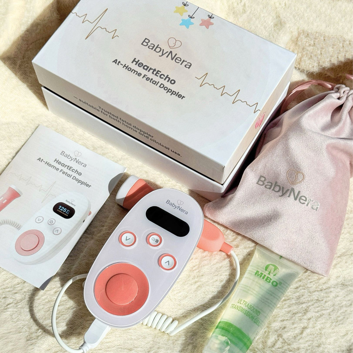 BabyNera HeartEcho fetal doppler for at-home pregnancy reassurance